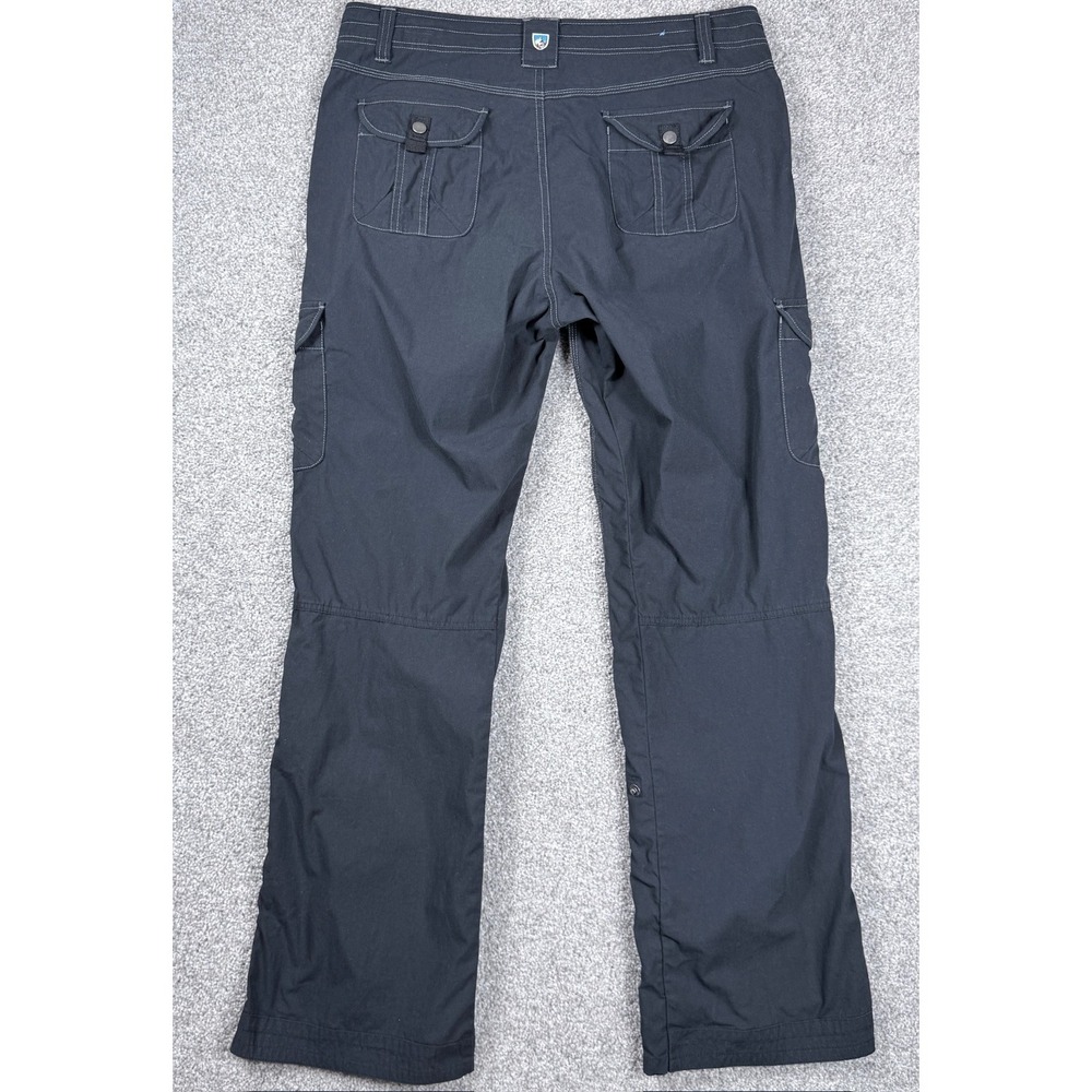Kuhl Splash Roll Up Cargo Hiking Pants Womens 12 Regular Black Outdoor - Picture 2 of 12